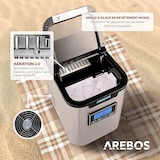 thumbnail of Macchina per Cubetti di Ghiaccio Acciaio Inossidabile 2,2L LCD 12 kg/24h