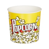 thumbnail of Relaxdays Popcorn Eimer, 6er Set, Popcorn Behälter Kunststoff, wiederverwendbar, 2,8 l, Retro Popcornbecher, gelb