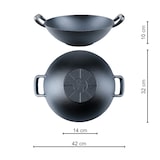 thumbnail of SANTOS BBQ Gusseisen Wok, Ø 32 cm