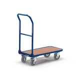 thumbnail of Rollcart Schiebebügelwagen/Klappbügel 02-4568, Ladefläche 900x600 mm, Tragkraft: 250 kg, blau