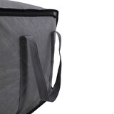 thumbnail of SVITA 3er Set Aufbewahrungstasche L faltbare Unterbettkommode Sichtfenster Griffe Reißverschluss Stoff Dunkelgrau