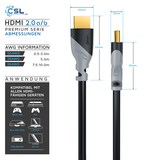 thumbnail of CSL 8k HDMI Kabel 2.1, 3fach geschirmt, Ultra HD, Full HD, 3D, High Speed mit Ethernet, HDMI Typ A - 1m