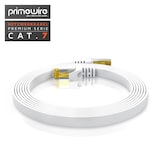 thumbnail of Primewire LAN-Kabel CAT.7, RJ-45 (Ethernet), CAT 7 Flachband U/FTP Gigabit Netzwerkkabel 10 Gbit/s Patchkabel - 0,25m