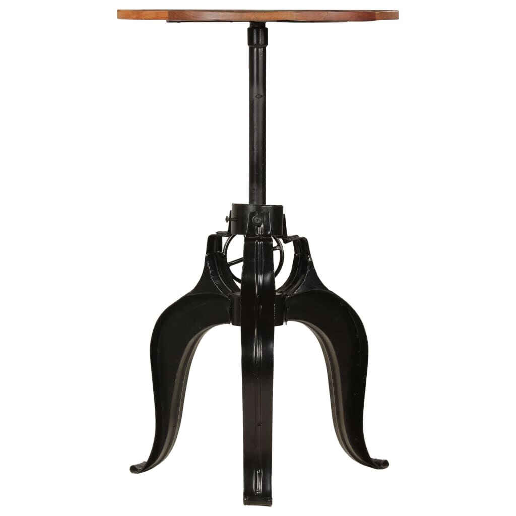 Table de bar Bois de récupération massif 60x(76-110) cm Modèle Zenith Vision
