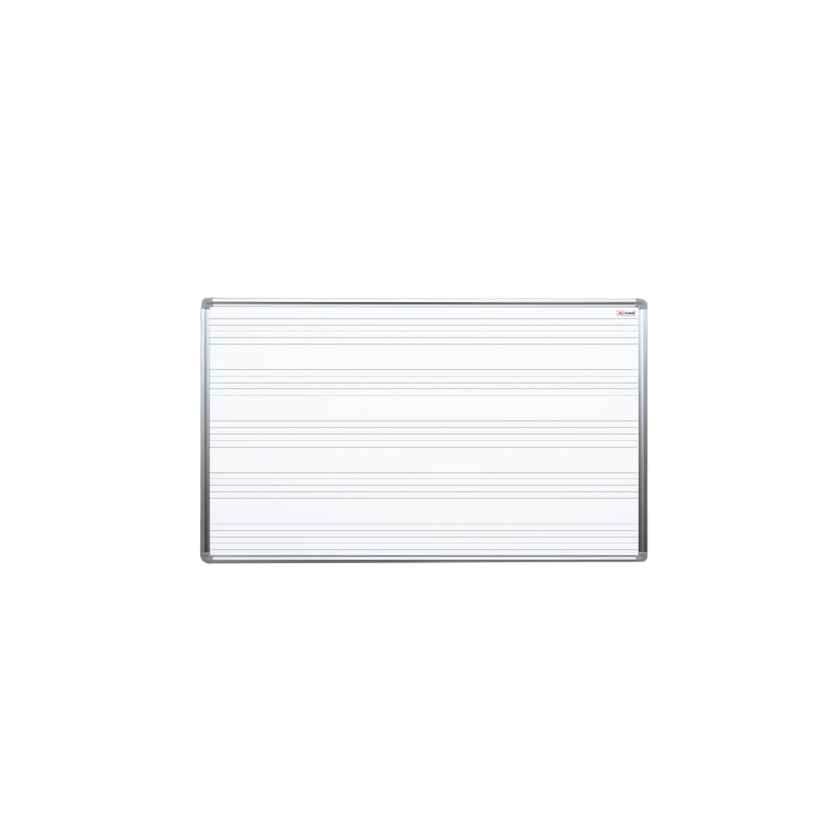 ALLboards Lavagna magnetica bianca cancellabile 120×90 cm con stampa – pentagramma