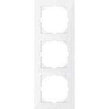 thumbnail of M-Pure Rahmen, 3f, polarweiß, glänzend, Kunststoff, geeignet für Geräteeinbaukanal, geeignet für Unterputz-Installation
