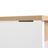 thumbnail of Secretária auxiliar para mesa secretária Rocada serie Work 100x60 cinza / carvalho.