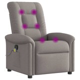 thumbnail of vidaXL Massagesessel Taupe Stoff