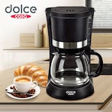 thumbnail of Cafetière 1,2L - 8-12 Tasses 900W - Dolce Casa DC-CAF-8-12-N - Filtre amovible - Fonction maintien au chaud - Noir Mat