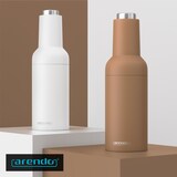 thumbnail of Arendo elektrische Salz- & Pfeffermühle, weiß/braun, Batterie, LED-Licht, Keramikmahlwerk, einstellbar