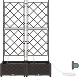 thumbnail of vidaXL Gartenpflanzer Braun 80 x 40 x 126 cm Stahl