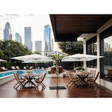 thumbnail of METRO PROFESSIONAL Guarda-sol duplo quadrado, aço, 2.5 x 2.5 m, repelente de água, branco/cinzento