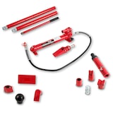 thumbnail of EBERTH 10 T hydraulischer Karosserie-Richtsatz inkl. Transportkoffer (V-Spreizer, 7 Druckstücke, 3 Verlängerungen) Richtsatz