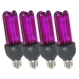 thumbnail of Pack LUMIERE NOIRE, 4 Ampoules UV Ibiza Light BL25ESL - A ECONOMIE D'ENERGIE 3U - 25W, Rend fluorescentes les matières blanches