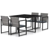 thumbnail of Helloshop26 - Conjunto de comedor de jardín de 5 piezas y cojines en resina tejida gris 02_0014795