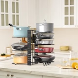 thumbnail of Organizador y Soporte de Sartenes y Ollas, Estante de Sartenes con 8 compartimiento Ajustable