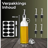 thumbnail of Five Stars® Olieflessen - 4 Delige Set - 500ML - Met RVS Schenktuit, Trechter, Stickers & Stift - Olie- en Azijnstel