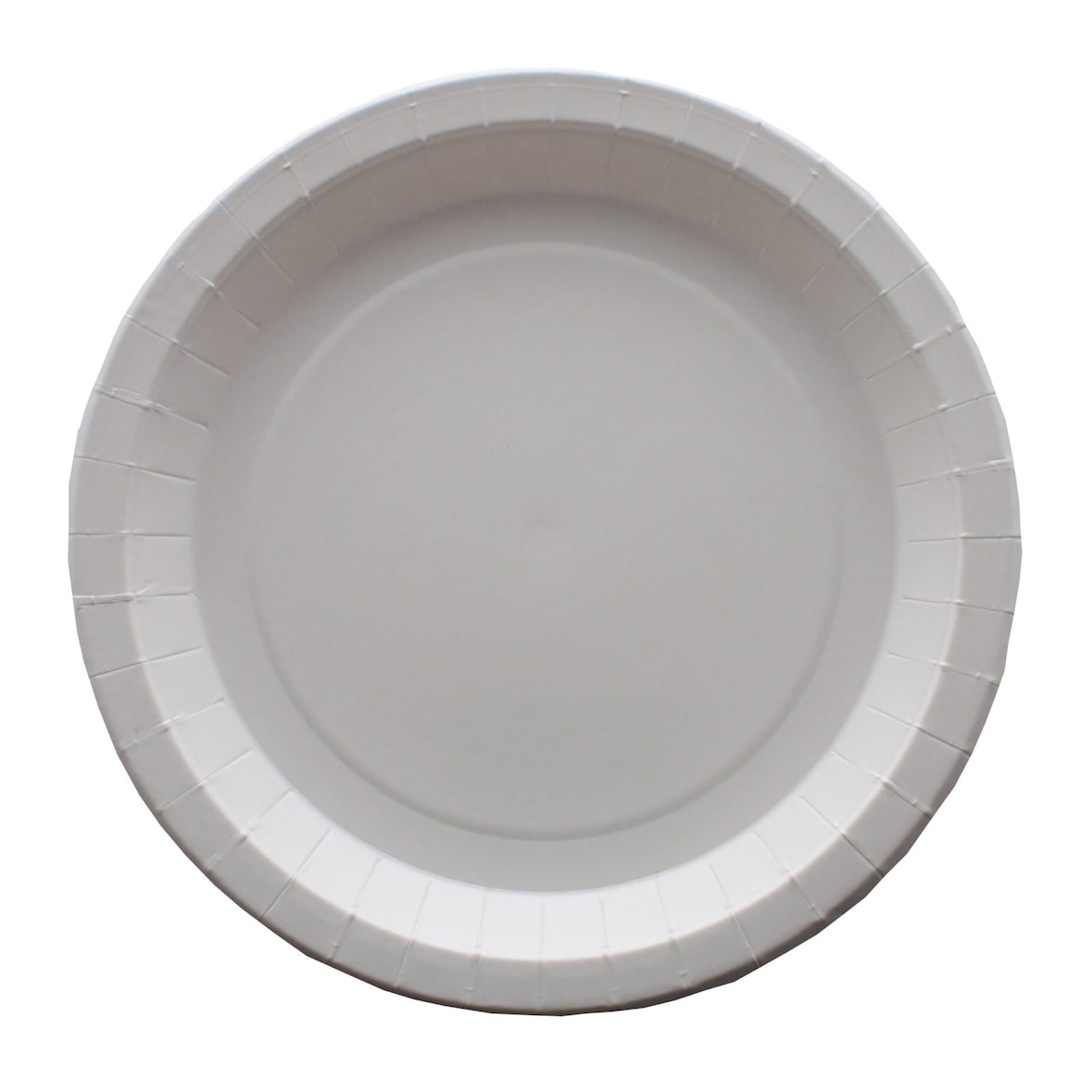 Schachtel mit 350 weißen, fettabweisenden Papptellern, 26 cm.