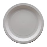 thumbnail of Schachtel mit 350 weißen, fettabweisenden Papptellern, 26 cm.