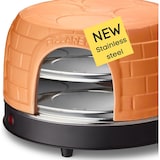 thumbnail of Emerio PO-116124.1  - Pizzarette - 8 Persoons - Pre-bake functie - Handgemaakte terracotta koepel