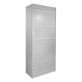 thumbnail of PROREGAL Flügeltürenschrank Owl mit Schlitzplatte | HxBxT 193x78x38cm | Lichtgrau