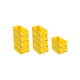 thumbnail of PROREGAL 10x Gelbe Sichtlagerbox 4.0 | HxBxT 15x20x35cm | 7,2 Liter | Sichtlagerbehälter, Sichtlagerkasten, Sichtlagerkastensortiment