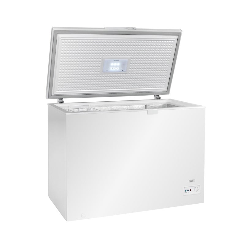 Congelatore a pozzetto litri 300 in acciaio verniciato bianco