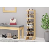 thumbnail of 90.80-00 Schuhregal Schuhständer Holz Kiefer massiv Stiefelform
