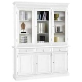 thumbnail of shopinnovativo -Cristalliera 6 ante 3 cassetti arte povera in legno massello e mdf con rifinitura in bianco 156x42x205 H