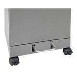 thumbnail of PROREGAL Abfallbehälter, ausziehbarer Tütenhalterung, 60L, HxBxT 90x40x38cmv, Dunkelgrau, Klappenaufkleber 4 Farben, Abfalltrennung