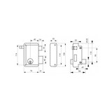 thumbnail of Serrure en applique HG5 à tirage, droite - Cylindre laiton 45mm, 76x130mm, 3 clés - THIRARD