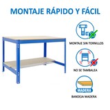 thumbnail of Werkbank SIMONWORK BT0 BOX in BLAU/HOLZ 842x910x610 mm (Höhe x Länge x Breite)