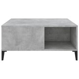 thumbnail of Table basse gris béton 80x80x36,5 cm bois d'ingénierie Modèle Ombre Nova Plus