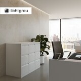 thumbnail of BISLEY Light Hängeregistraturschrank mit Schloss aus Metall in verkehrsweiß, 4 Schubladen, einbahnig - Hängeregisterschrank abschließbar,