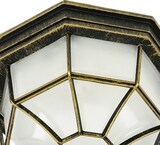 thumbnail of Candeeiro de parede para exterior MILANO Gold Antique Aluminium Glass 1x E27 max. 60 Watt | LE16722