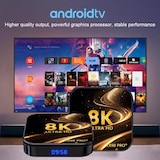 thumbnail of Box Android TV 8K UHD Smart 4GB 64GB Android 13 Télécommande Incluse YONIS