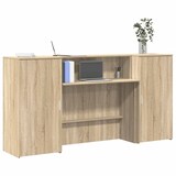 thumbnail of Bureau réception chêne sonoma 200x50x103,5 cm bois d'ingénierie Modèle Atlas Infinite Select
