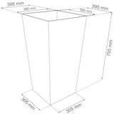 thumbnail of Prosperplast - Maceta Alta Urbi 91,5 Litros, De Plastico, 40 X 40 X 75 Cm En Color Blanco