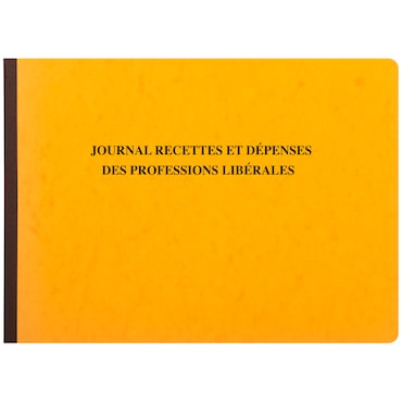 Exacompta - Réf. 9620E - 1 Piqûre 27x38cm - Journal des Recettes Dépenses des Professions libérales 80 pages -