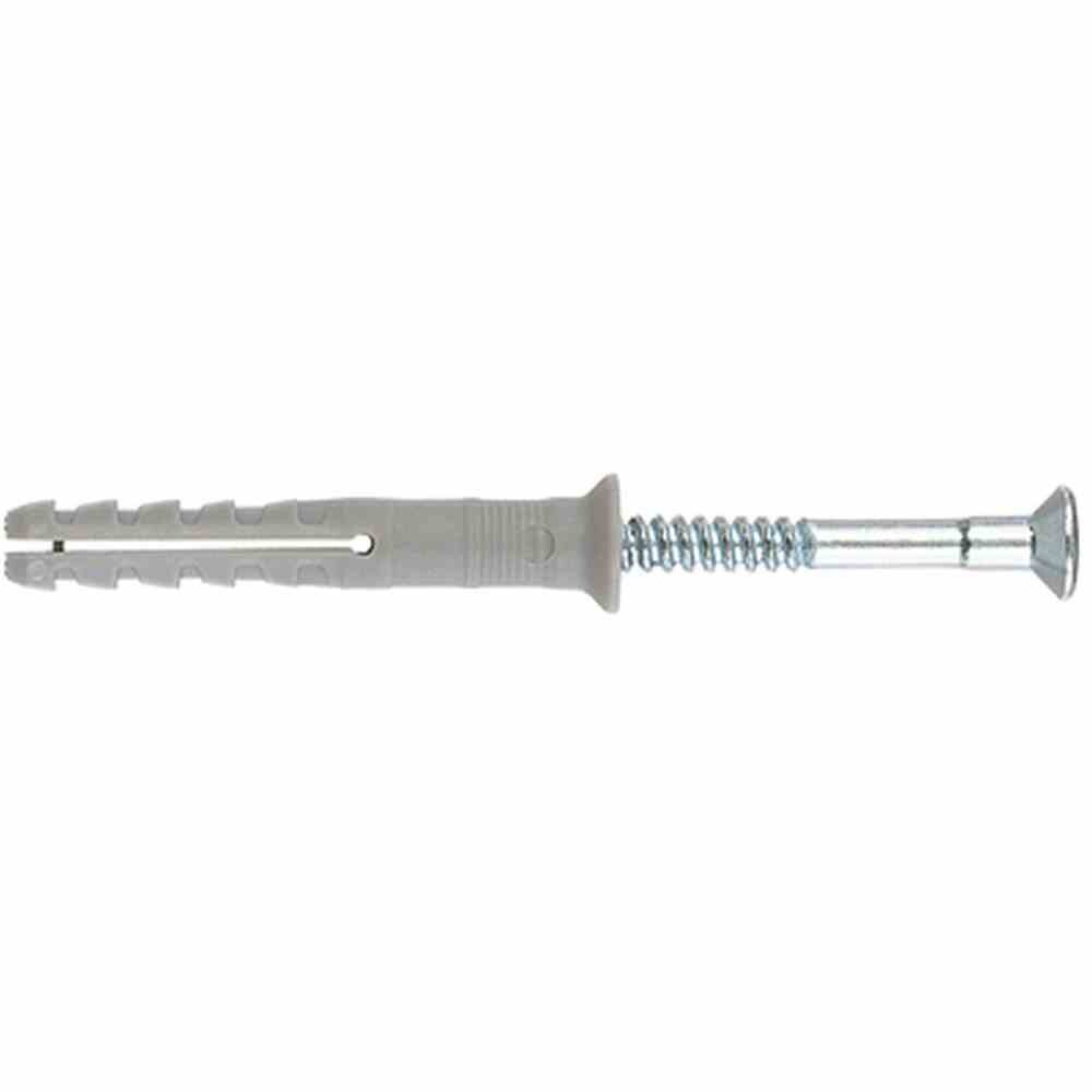 FISCHER N 6 x 60 S N 6 x 60/30 S Nagelplug met verzonken kop en nagelschroef,