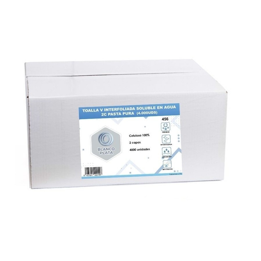 Blancoplata Toallas soluble en agua 4.000ud