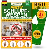 thumbnail of Schlupfwespen gegen Lebensmittelmotten 4 Karten - Effektiv Motten bekämpfen / Bio- Mittel gegen Motten, Alternative zu Chemischen Mottenfalle