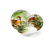 thumbnail of Excelsa service 18 assiettes Leopard porcelaine multicolore