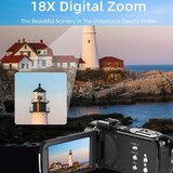 thumbnail of Caméscope Numérique HD 1080P Vision Nocturne Écran Tactile Zoom Puissant Noir YONIS