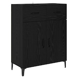 thumbnail of vidaXL Sideboard Schwarz Eichen-Optik 34 x 69.5 x 90 cm Holzwerkstoff