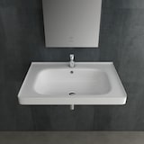 thumbnail of Alpenberger Gäste WC Waschbecken 65 cm Breit | Badezimmer Waschtisch Handwaschbecken Weiß | Keramik Hängewaschbecken mit Nano zur Wandmontage