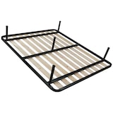 thumbnail of Rete ortopedica a doghe verticali matrimoniale 170x190 cm, con tavole in Legno massello e telaio in metallo e 5 piedi inclusi - Comprarredo