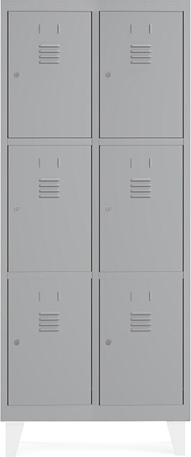 Cacifo soldado Rocada 30cm (300mm) 2 módulos 3 portas corpo cinza 7035 + portas cinza 7035