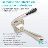 thumbnail of SOEM© Knoflookpers / Gemberpers met Ergonomische Handgreep ook geschikt voor Gember - RVS - Horeca Kwaliteit - Nikkel