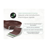 thumbnail of Batterie de cuisine 14 pièces avec cuiseur à vapeur Antiadhésif en Granit marron Just perfecto JL-26 usage non-intensif Just Perfecto